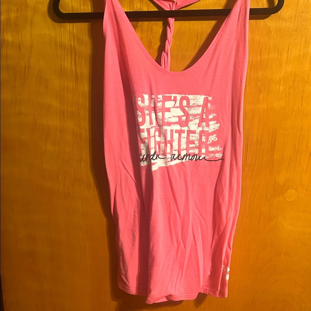 Under Armour Pink Graphic Tank Top